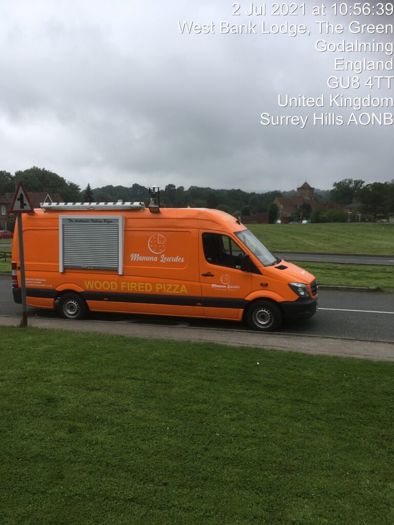 picture of van in proposed location